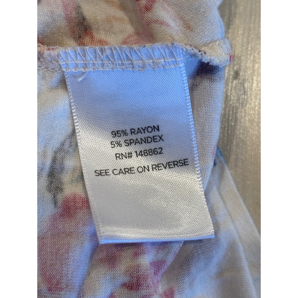 Torrid Super Soft Floral Button Front Tiered Babydoll Top White Size 1 - Picture 3 of 11